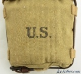 U.S. WWI M1910 Mounted Cavalry Canteen and Carrier by Dated 1918 Unit Mark - 2 of 10