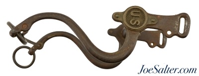 Original Civil War M1859 #4 Low Port US Cavalry Bit - Image 1 of 8