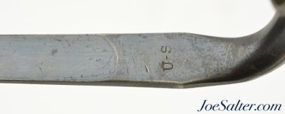 US M1873 Cadet Trapdoor Socket Bayonet Scabbard and Frog - Image 5 of 13
