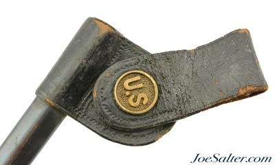 US M1873 Cadet Trapdoor Socket Bayonet Scabbard and Frog - Image 9 of 13