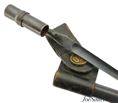 US M1873 Cadet Trapdoor Socket Bayonet Scabbard and Frog - Image 1 of 13