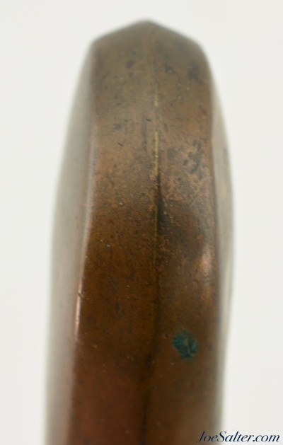 Antique Plane side Pattern Pistol Powder Flask in Fine Condition - Image 5 of 5