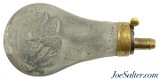 Antique Eagle Pattern Powder Flask Zinc - 1 of 6