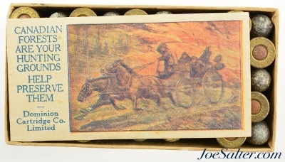 Rare Early Dominion 32 Long CF Ammo W/ Canadian Forest Fire Sportsmen Insert - Image 7 of 9