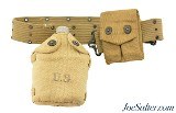 WWI U.S. Belt Canteen Assembly 45 Cal Pouch 36th Division Texas - Image 1 of 15