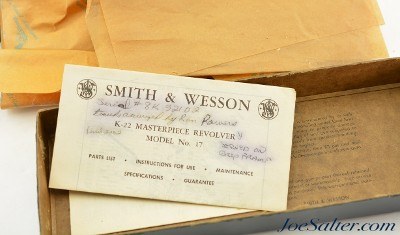 Ron Powers Custom Smith and Wesson K-22 Masterpiece Model 17-3 Built 1975 - Image 15 of 15