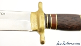 Rare John Nelson Cooper Custom Thorp Style Bowie Knife 1968-69 11 3/4" - Image 3 of 12