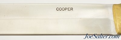 Rare John Nelson Cooper Custom Thorp Style Bowie Knife 1968-69 11 3/4" - Image 4 of 12