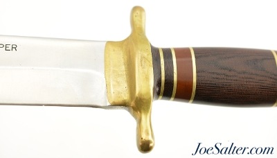 Rare John Nelson Cooper Custom Thorp Style Bowie Knife 1968-69 11 3/4" - Image 3 of 12