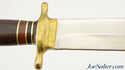 Rare John Nelson Cooper Custom Thorp Style Bowie Knife 1968-69 11 3/4" - Image 8 of 12