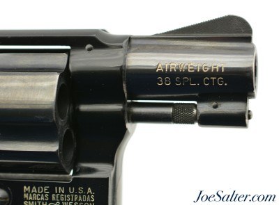 Early Smith & Wesson Model 37 Flat Latch Chiefs Special Airweight 1966 - Image 4 of 12