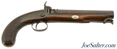 Large Bore London Percussion Traveling Pistol by Newman - Image 1 of 15