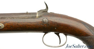 Large Bore London Percussion Traveling Pistol by Newman - Image 6 of 15
