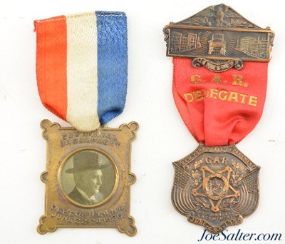 Grand Army of the Republic (GAR) Medals Souvenir Badges Civil War - Image 6 of 13