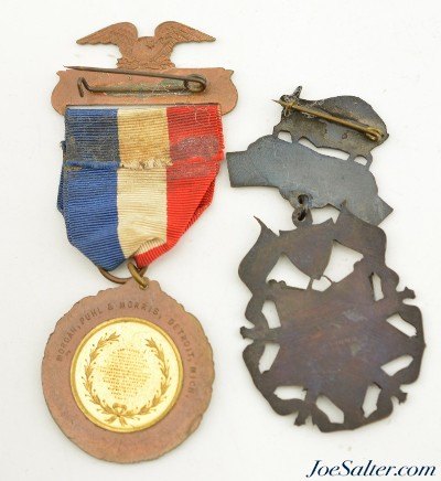 Grand Army of the Republic (GAR) Medals Souvenir Badges Civil War - Image 9 of 13