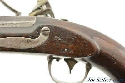 Original Flintlock US Model 1836 Pistol by Asa Waters 1843 dated - Image 8 of 15