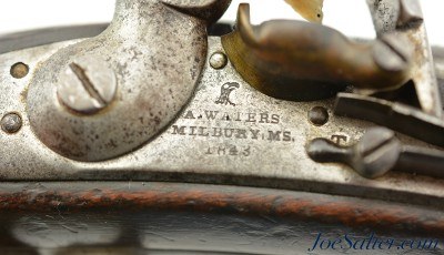 Original Flintlock US Model 1836 Pistol by Asa Waters 1843 dated - Image 4 of 15
