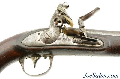 Original Flintlock US Model 1836 Pistol by Asa Waters 1843 dated - Image 3 of 15