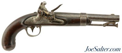 Original Flintlock US Model 1836 Pistol by Asa Waters 1843 dated - Image 1 of 15