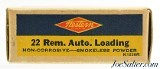 Rare Western 22 Rem Auto Ammo "Bullesye" Target Logo Full Box Excellent - 2 of 7