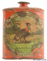 Hazard Powder Co. Fairlawn Gunpowder Tin Colorful Golden Tragopan Pheasant
