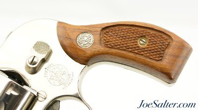 Scarce Nickel Smith & Wesson Model 38 Bodyguard Airweight Shrouded Hammer 38 Spl - Image 5 of 13