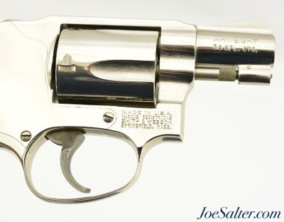 Scarce Nickel Smith & Wesson Model 38 Bodyguard Airweight Shrouded Hammer 38 Spl - Image 3 of 13