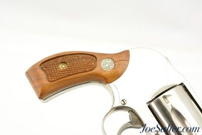 Scarce Nickel Smith & Wesson Model 38 Bodyguard Airweight Shrouded Hammer 38 Spl - Image 2 of 13