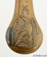 Scarce Crossed Pistol Eagle Pistol Powder Flask - 4 of 7