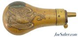 Scarce Crossed Pistol Eagle Pistol Powder Flask - 1 of 7