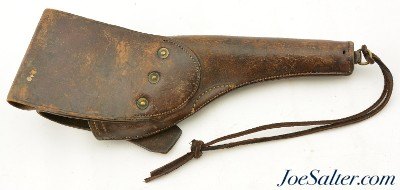 US M1892 WWI Revolver Leather Holster RIA - Image 5 of 6