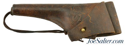 US M1892 WWI Revolver Leather Holster RIA - Image 1 of 6