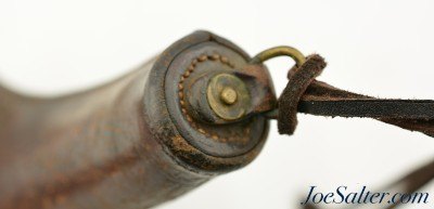 US M1892 WWI Revolver Leather Holster RIA - Image 4 of 6