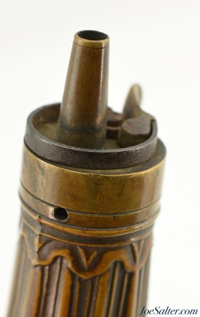 Antique Fluted Pistol Powder Flask - Image 3 of 5