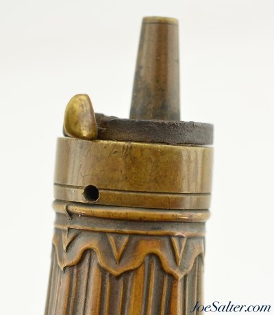 Antique Fluted Pistol Powder Flask - Image 4 of 5
