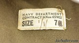 WWII US Navy Deck Hat NXsx 65902 Sz. 7 ¼ - Image 4 of 6