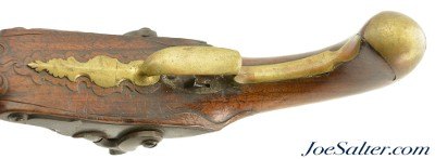Pair of 18th Century Double Barrel Howdah Pistols Converted to Percussion Pre-Rev War - Image 13 of 15