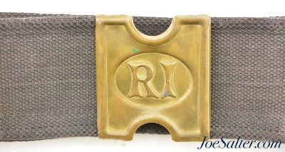 Model 1881 Anson Mills Cartridge Belt Plate w/ Rhode Island Buckle - Image 2 of 5