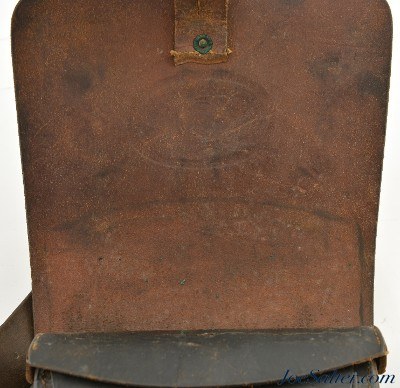 Civil War US Model 1864 Cartridge Box by S.H. Young & Co. with Post-War Strap - Image 8 of 10