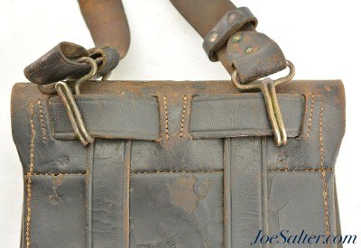Civil War US Model 1864 Cartridge Box by S.H. Young & Co. with Post-War Strap - Image 6 of 10