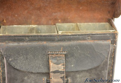Civil War US Model 1864 Cartridge Box by S.H. Young & Co. with Post-War Strap - Image 10 of 10