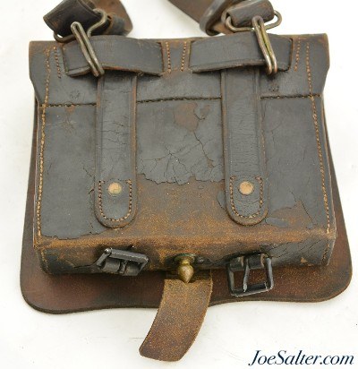 Civil War US Model 1864 Cartridge Box by S.H. Young & Co. with Post-War Strap - Image 5 of 10