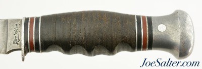 Vintage 1930's Remington PAL RH 51 Boy Scout Fixed Blade Knife & Leather Sheath - Image 5 of 9