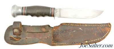 Vintage 1930's Remington PAL RH 51 Boy Scout Fixed Blade Knife & Leather Sheath - Image 1 of 9