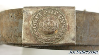 WWI and WWII German "GOTT MITT UNS" Belts w/ Buckle and Strap - Image 2 of 9