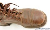 Original WWII US Army Triple Buckle Cavalry Boots Size 10 ½ - Image 3 of 8