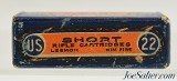 Sealed! Uncataloged 1920's US Cartridge Company 22 Short Lowell Mass Ammo - 2 of 6