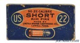 Sealed! Uncataloged 1920's US Cartridge Company 22 Short Lowell Mass Ammo - 1 of 6