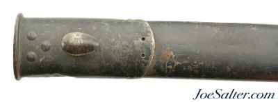 WWI British P 1907 Second Model Sanderson Bayonet with Steel Scabbard - Image 9 of 12
