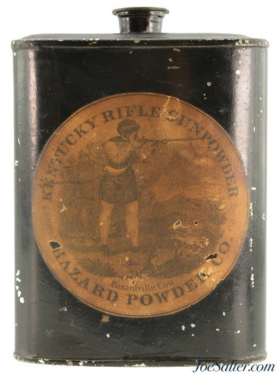 Antique Kentucky Rifle Gunpowder Hazard Powder Company 1 lb Tin - Image 1 of 5